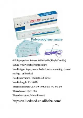 Surgical sutures&needles - slide 1