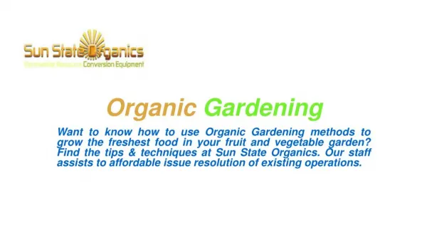 Sun State Organics