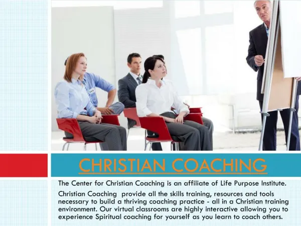 Christian life coach certification