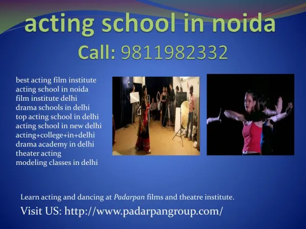 drama schools in delhi, Acting School in Noida, Drama Schools in Delhi