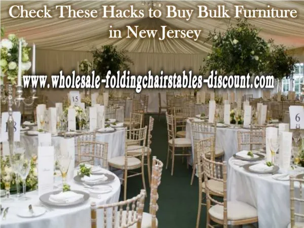 Check These Hacks to Buy Bulk Furniture in New Jersey