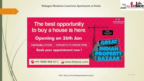 Mahagun Meadows Luxurious Apartments at Noida