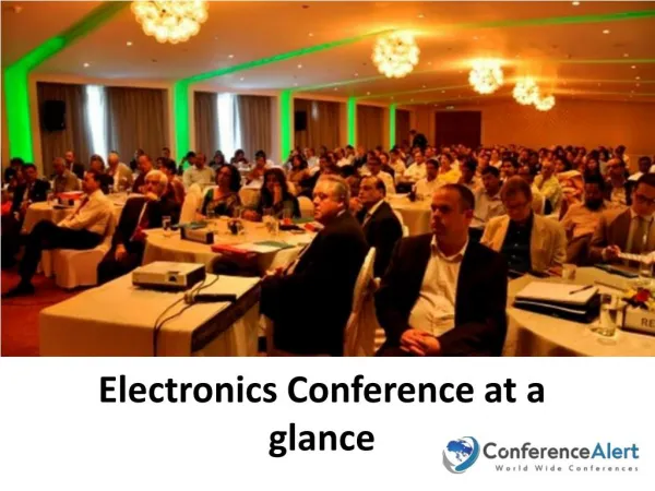 Electronics Conference at a glance