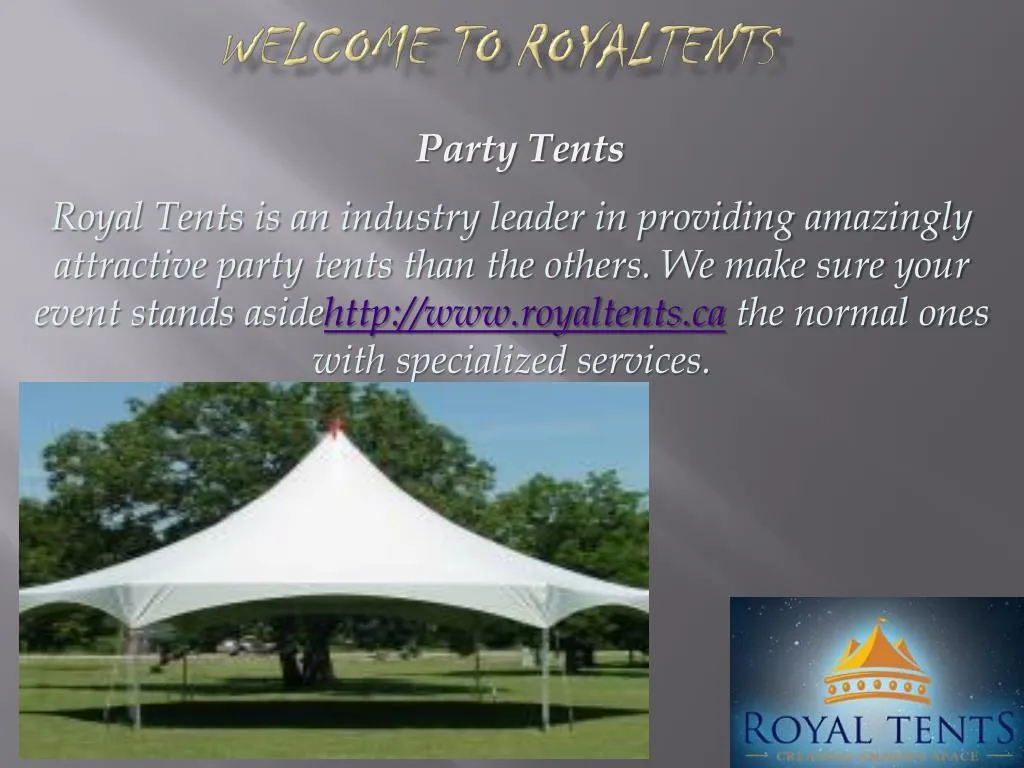 welcome to royaltents