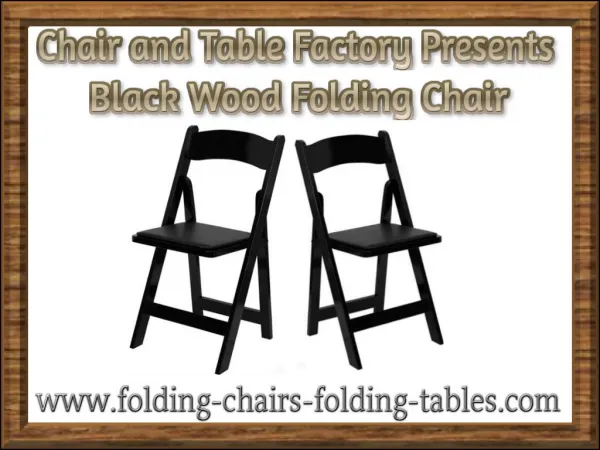Black Wood Folding Chair - Folding Chair Larry Hoffman