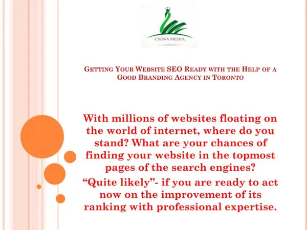 Getting Your Website SEO Ready with the Help of a Good Branding Agency in Toronto