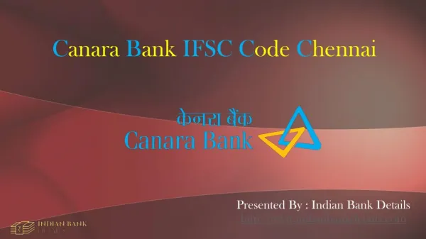 MICR code for canara bank chennai