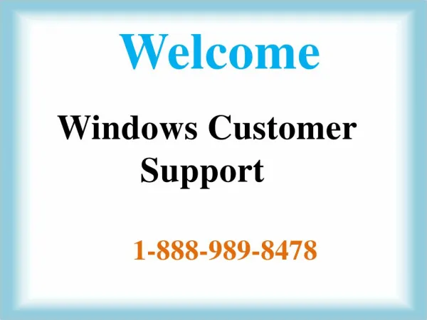 1-888-989-8478 Window XP Customer Support Number