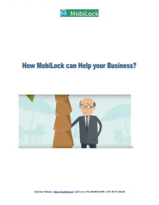 How MobiLock can help your business? - slide 1