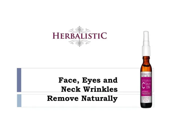 Face, Eyes and Neck Wrinkles Remove Naturally