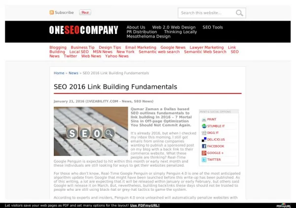 Link Building Fundamentals for SEO 2016