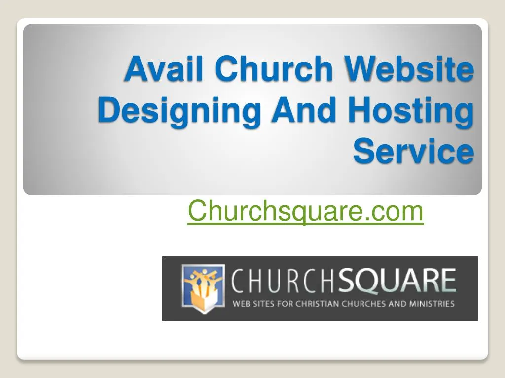 avail church website designing and hosting service