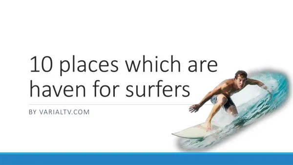 10 places which are haven for surfers