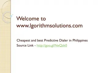 Cheapest and best Predictive Dialer in Philippines - slide 1