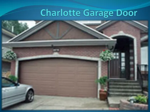 Garage Door Opener Charlotte