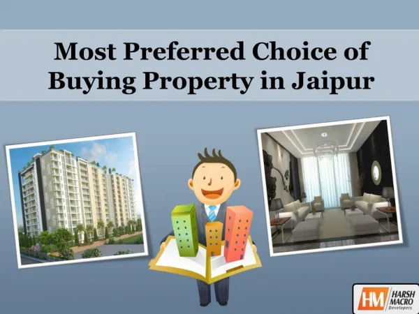 Most Preferred Choice of Buying Property in Jaipur