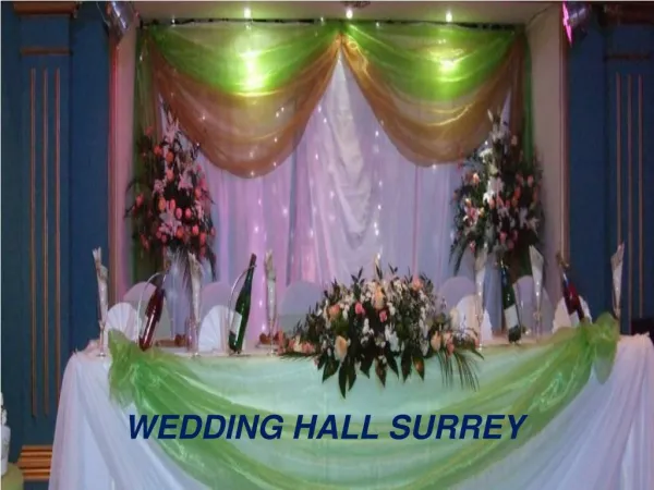 5 Things To Know About Wedding Hall In Surrey