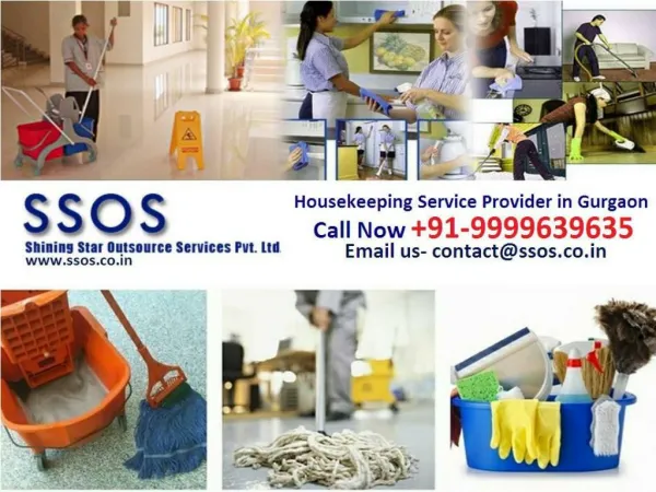 Housekeeping service provider Gurgaon call SSOS