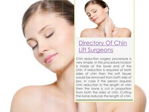 Directory Of Face And Neck Lift Surgeons