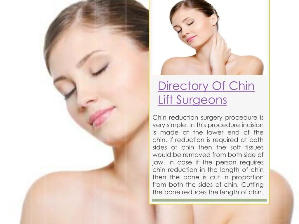 directory of chin lift surgeons