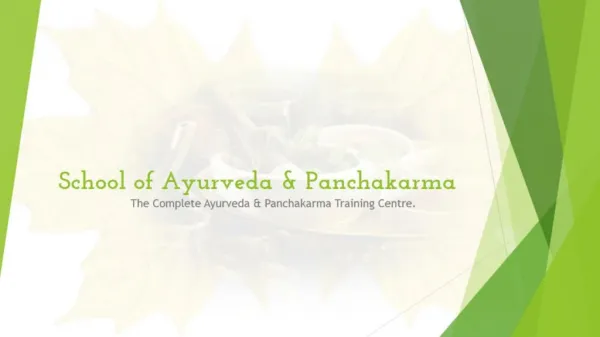 School of ayurveda and panchakarma | Ayurveda School