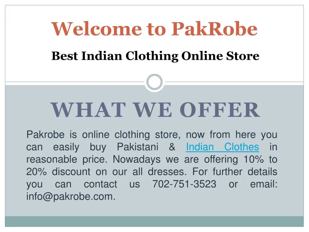 welcome to pakrobe