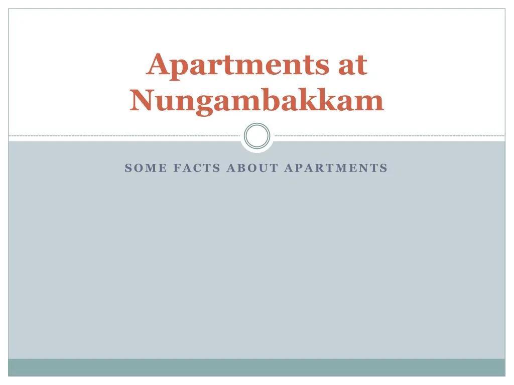 apartments at nungambakkam