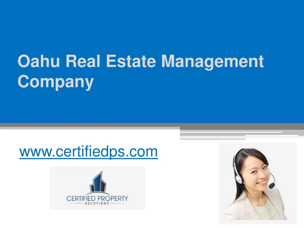 oahu real estate management company