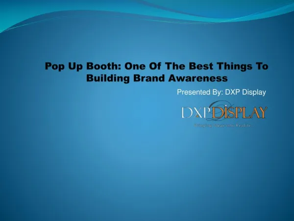 Pop Up Booth: One Of The Best Things To Building Brand Awareness