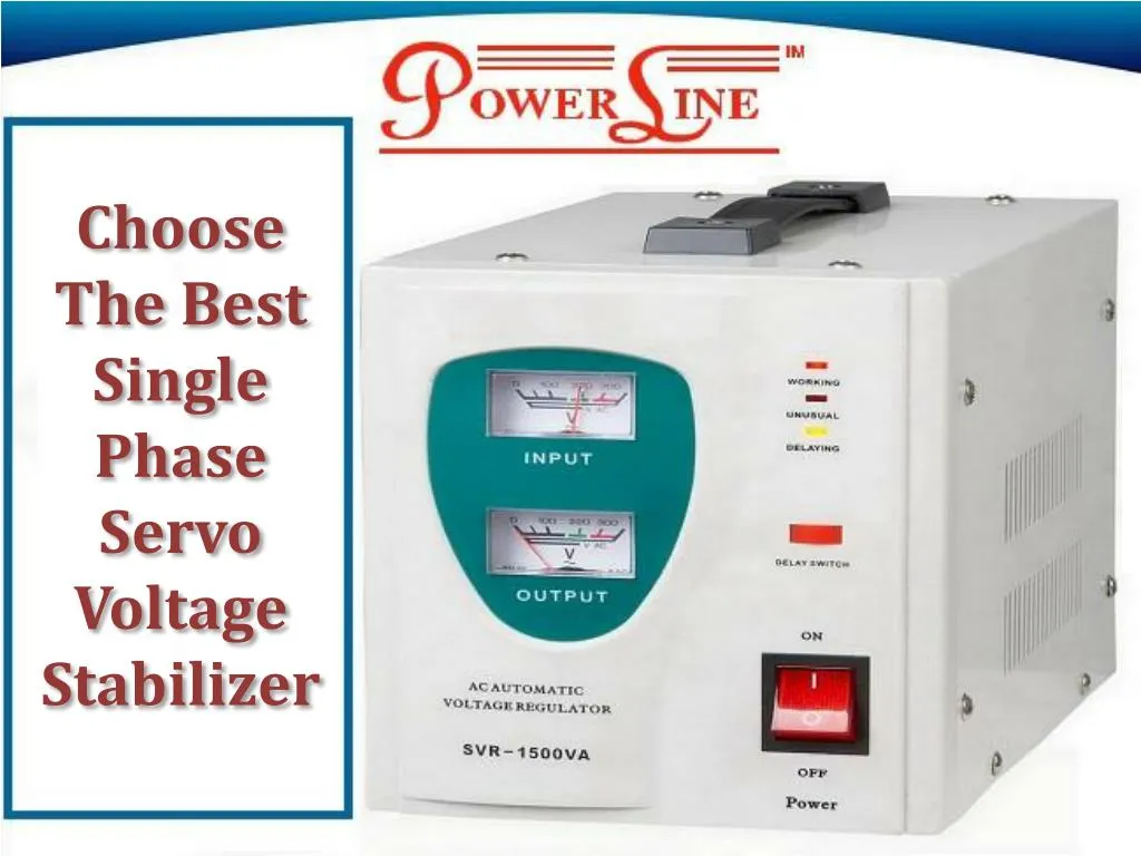choose the best single phase servo voltage stabilizer