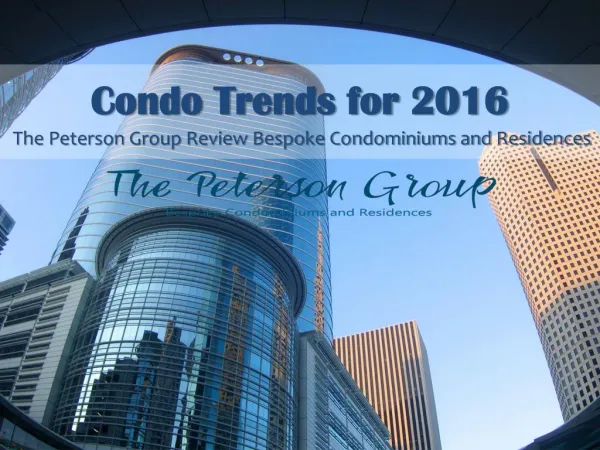 Condo Trends for 2016