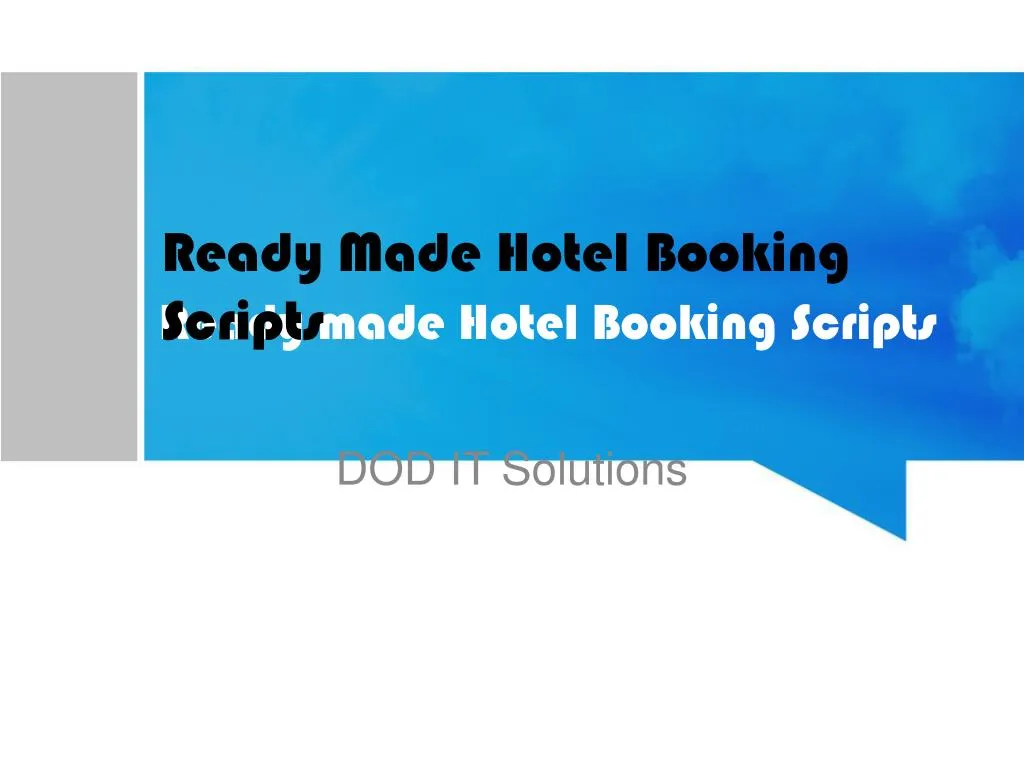 ready made hotel booking scripts