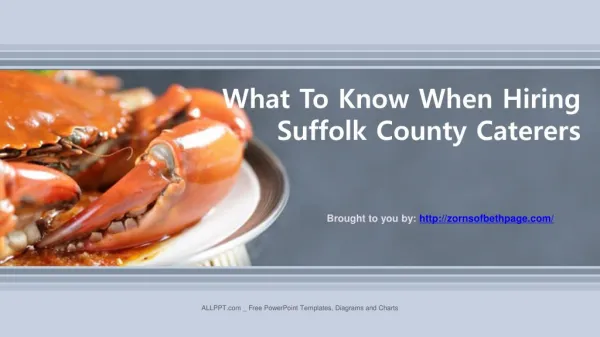 What To Know When Hiring Suffolk County Caterers
