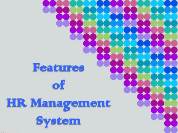 Features of HR Management System