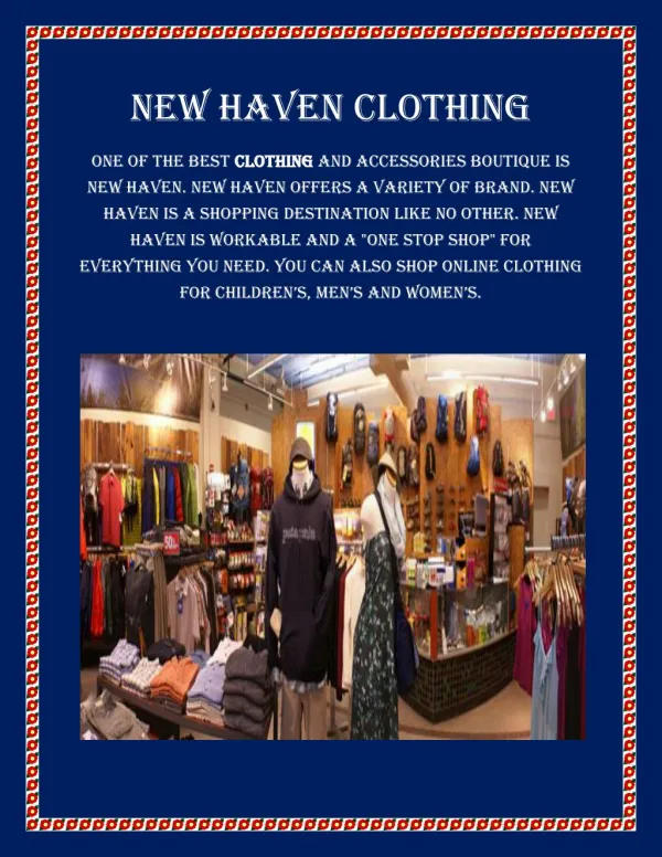 New haven clothing