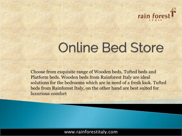 Rainforestitaly Online Bed Store