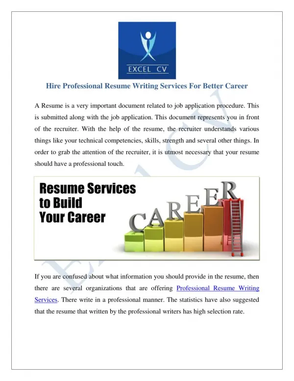 Resume Writing Services India, Resume Service