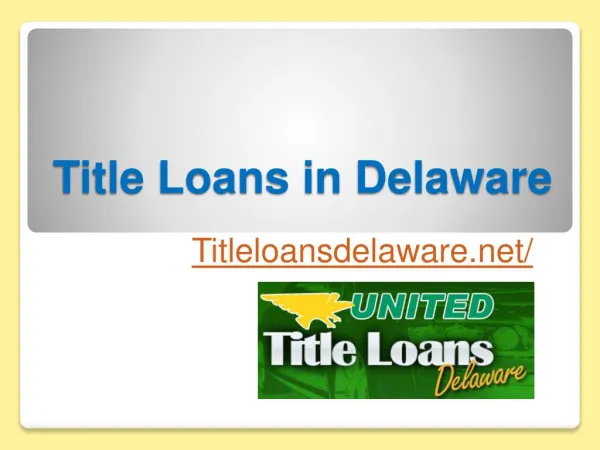 Title Loans in Delaware - Titleloansdelaware.net