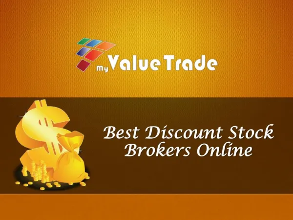 Best Discount Stock Brokers Online - My Value Trade