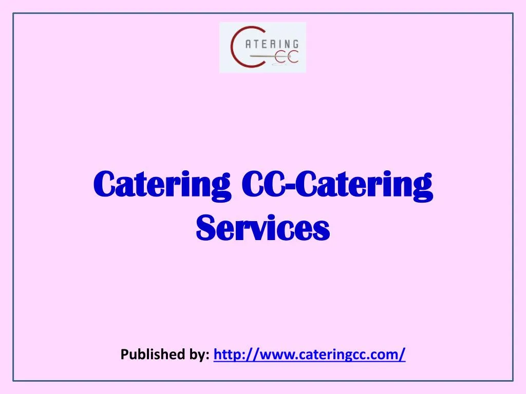 catering cc catering services