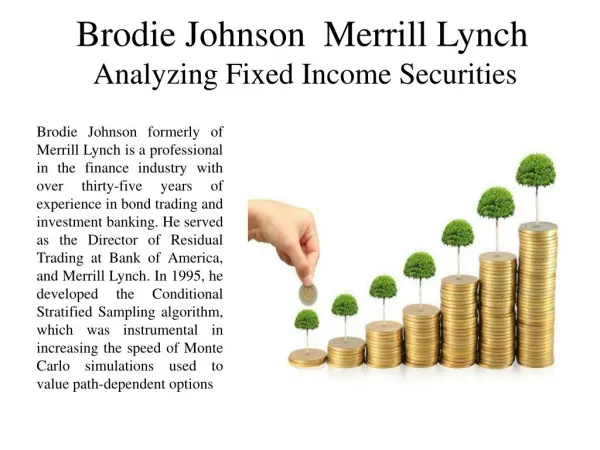 Brodie Johnson Merrill Lynch Analyzing Fixed Income Securities