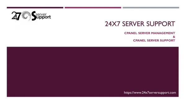 Cpanel server support