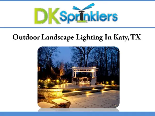 Outdoor Landscape Lighting In Katy, TX