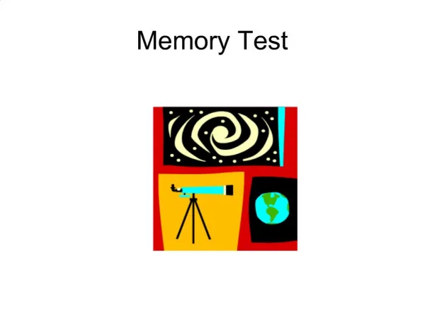 Memory Test