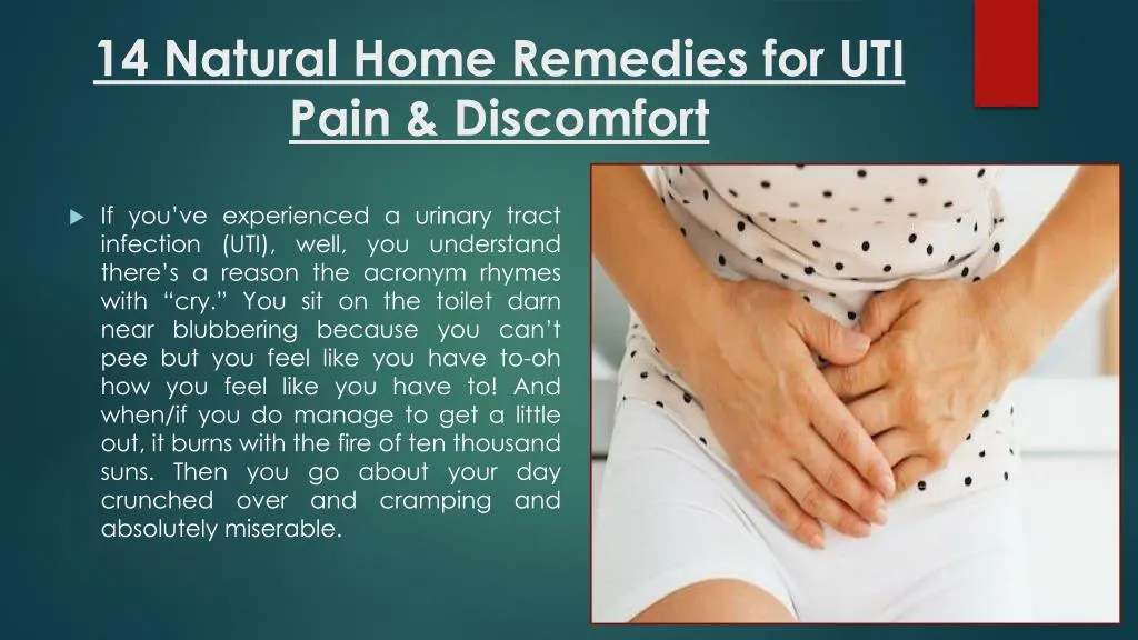 14 natural home remedies for uti pain discomfort