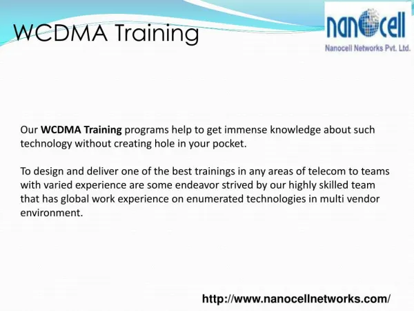 WCDMA Training