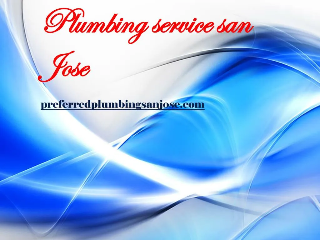plumbing service san jose