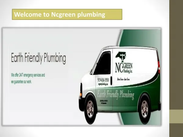 Welcome to ncgreen plumbing