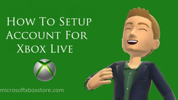 Xbox Live Account Setup
