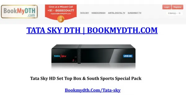 Tata Sky | TataSky Packages | Tata Sky New Dth Connection